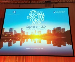 At the 2012 Peter Drucker Forum — Capitalism 2.0 — in Vienna.